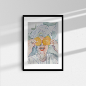 Framed painting for sale - Painting by Christian Contemori (aka Creetcha)